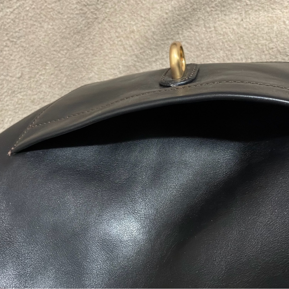 NWT Dooney & Bourke Florentine Leather Logo Lock Tote, color Black - Picture 12 of 12